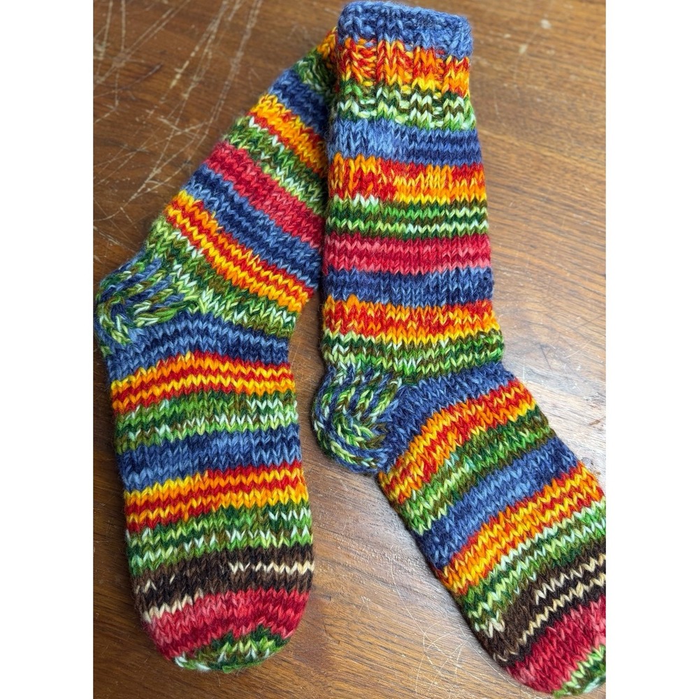 Darn Good Yarn Adult Rainbow Color Socks